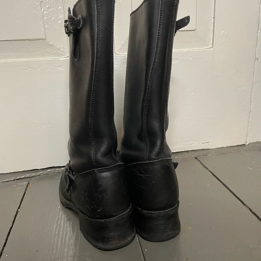 FRYE AND CO. Black Leather Engineer boots - Picture 4 of 7